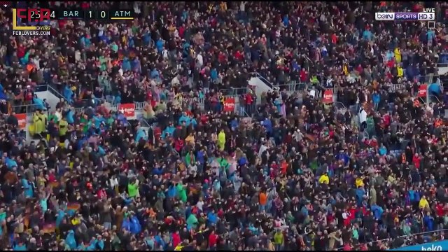 Le coup franc de Messi contre l'Aletico !