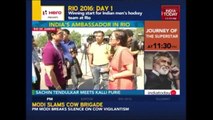Indian Olympics Ambassador, Sachin Tendulkar At The Rio Olympics