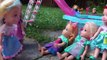Pool Party - Elsa and Anna toddlers Water Slide ! Rapunzel, Ariel, Cinderella