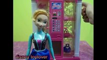 Barbie Fashion Vending Machine Disney Frozen Elsa Anna Doll Toy Accessories Storage Dress Up