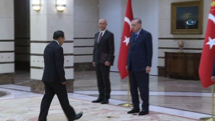 Cumhurbaşkanı Erdoğan, Laos Demokratik Cumhuriyeti Büyükelçisi Khıtchadeth’in güven mektubunu kabul etti