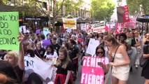 Avustralya'da kadınlar hakları içi yürüdü - MELBOURNE