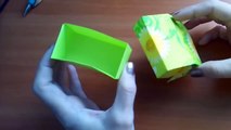 Практичные Поделки из Бумаги. Оригами Коробочка с Крышкой Для Подарка Своими Руками