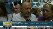 Docentes argentinos inician paro de 48 horas