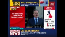 David Cameron Exclusive After UK's Exit From European Union