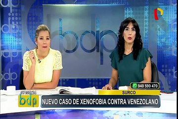 Surco: mujer lanza frases racistas contra ciudadano venezolano
