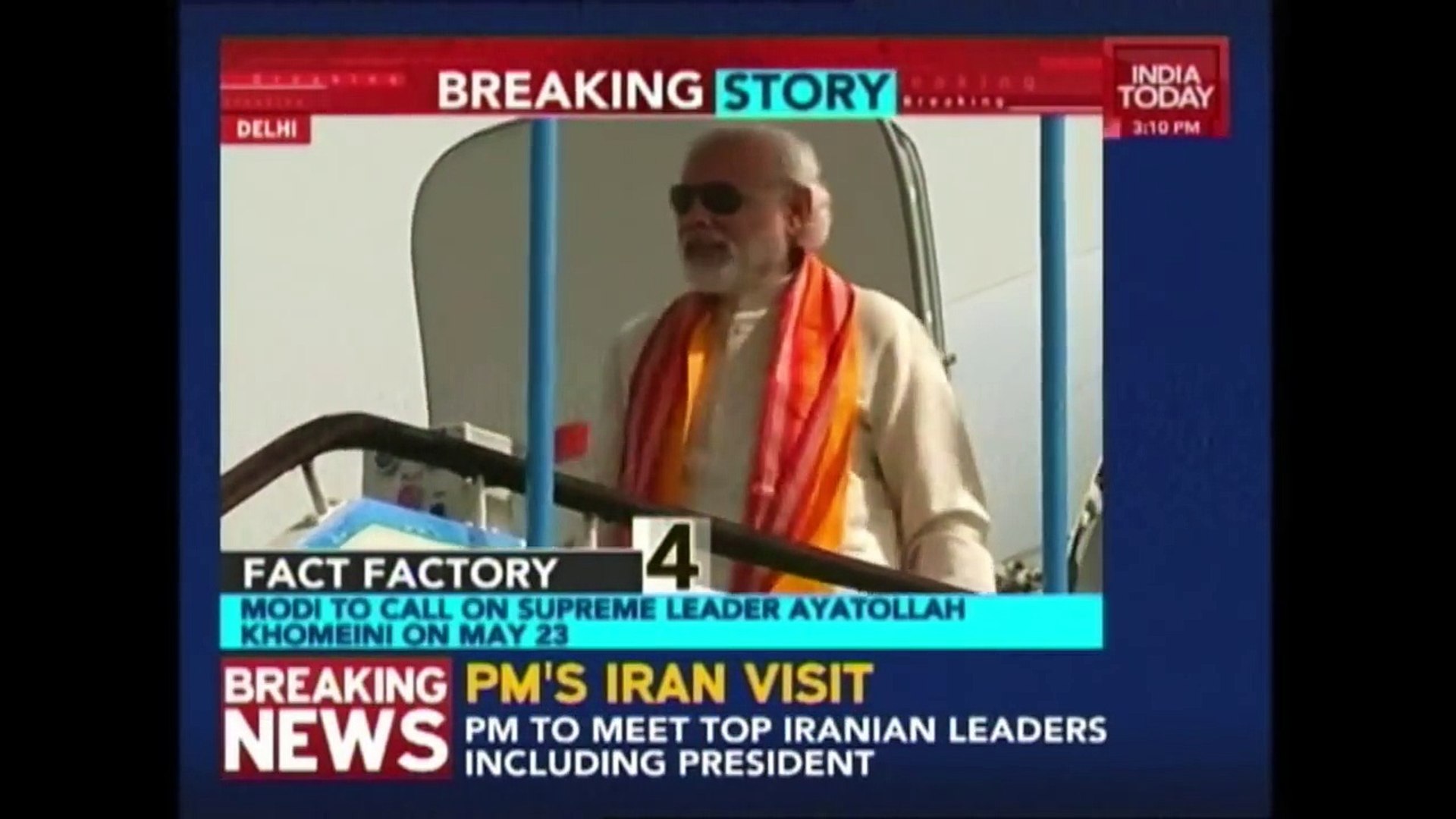 PM Modi Leaves for Iran to Address Indian Diaspora