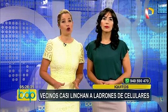 Iquitos: vecinos casi linchan a ladrones de celulares