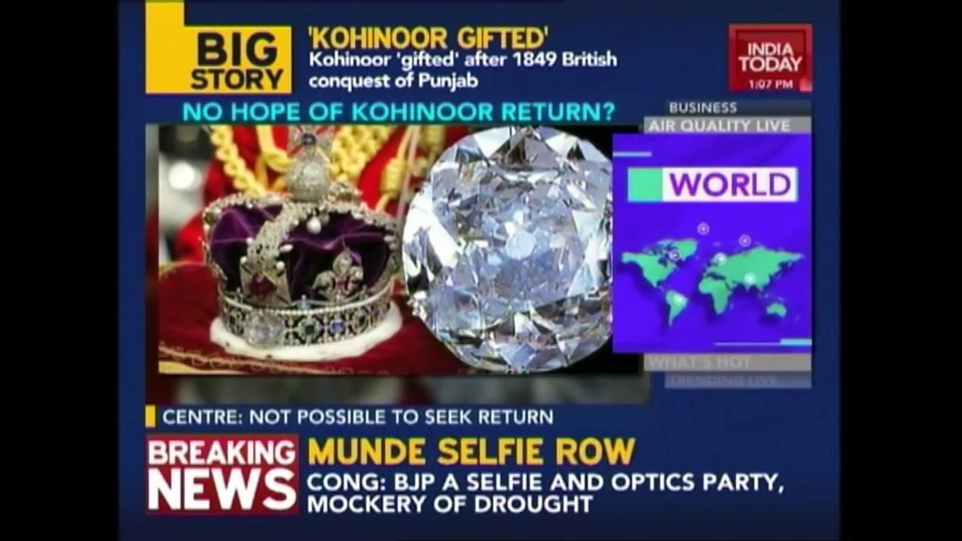 SC Seeks Detailed Report On Kohinoor Diamond Issue
