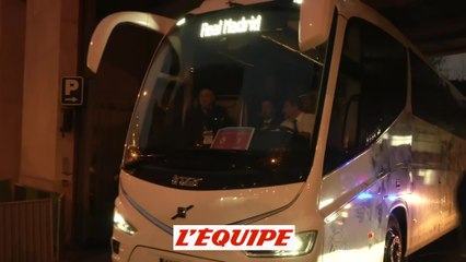 Le départ du bus des Madrilènes - Foot - C1