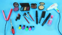 10 Miniature Beauty Supplies - Hair, Nails & Make-Up Products - 10 Easy DIY Doll Crafts