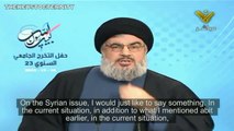 Hassan Nasrallah Directs a Message to Al-Qaeda in Syria