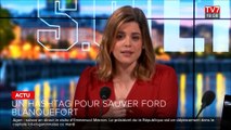 Gilles Lambersend et Véronique Ferreira invités sur le plateau de TV7 pour parler de l'usine Ford de Blanquefort.