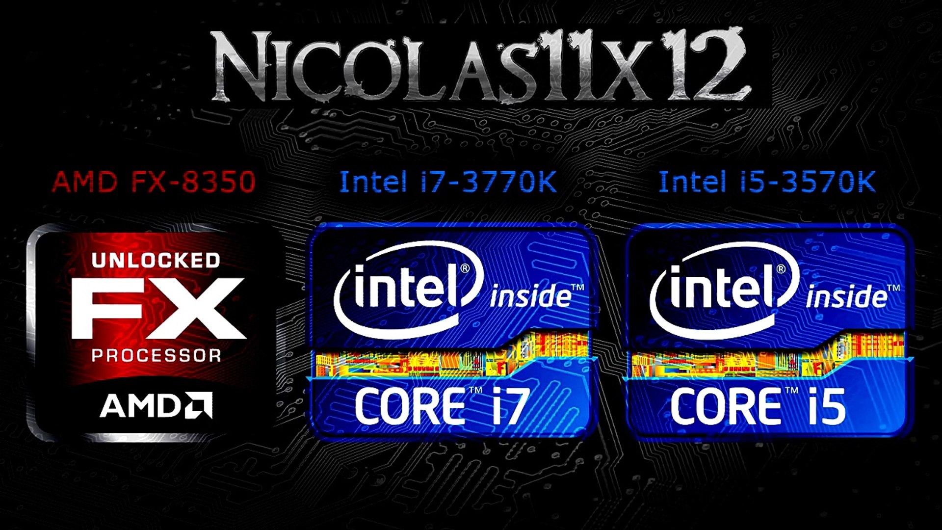 AMD FX-8350 vs Intel i7-3770K vs Intel i5-3570K CPU Comparison Review -  video Dailymotion