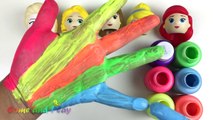 Çocuklar vücut boyası Parmak Ailesi Çocuklar Şarkı Disney Prenses Renkleri Öğrenin plastik bez