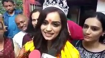 [MP4 360p] Manushi Chiller (Miss World)back to Home in Haryana - Interview!