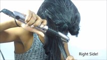 How to curl your hair with a flat iron/straightener
