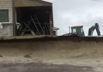 Iconic Seafood Shack Teeters on Edge of Collapse After Nor'easter