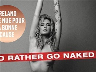 Ireland Baldwin pose nue pour PETA