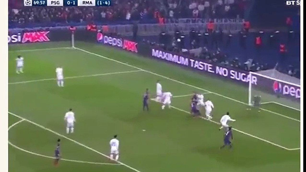 PSG vs Real Madrid 1-1-Edinson Cavani GOAL-UCL 2018-ENGLISH COMMENTARY
