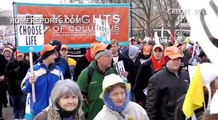 Marchers silently fight for life in the streets of Washington