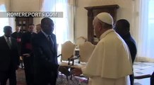 Pope meets with Joseph Kabila, president of the Democratic Republic of the Congo