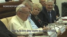 Pope Francis with judges at the Vatican: The Church must get involved in greater politics