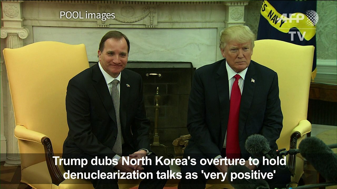 Trump says North Korea statements 'very positive'