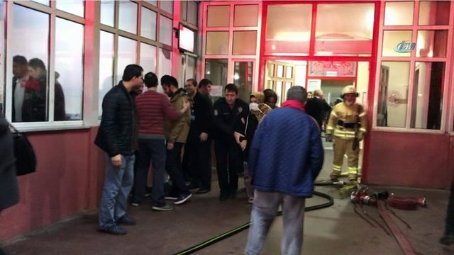İstanbul Çapa Tıp fakültesi Acil Servisi'nde yangın