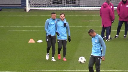 Bernardo and Jesus' Man City training banter