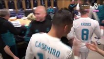 Así celebró el vestuario del Real Madrid la eliminación del PSG