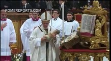 Pope Francis celebrates Midnight Mass in St. Peter's Basilica