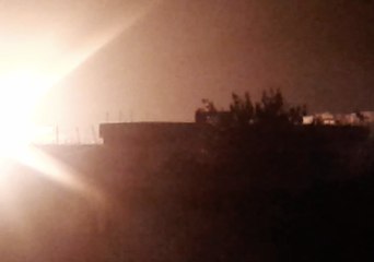 Strike on Latamneh Lights up Night Sky