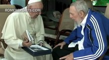 Video footage of Pope Francis' visit with Fidel Castro