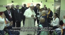 A moving encounter meeting Pope Francis and sick children at a Paraguayan hospital