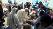 Pope visits elderly in Ecuador. Cracks jokes with Sisters of Charity who care for them