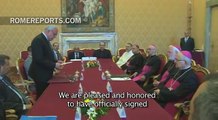 Holy See signs historic accord, recognizing Palestine as a State