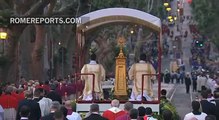 Corpus Christi Procession passes through the streets of Rome