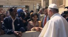 Pope Francis meets the husband of Asia Bibi, a Christian sentenced to death in Pakistan