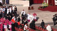 Pope Emeritus Benedict XVI arrives at the Beatification of Pope Paul VI