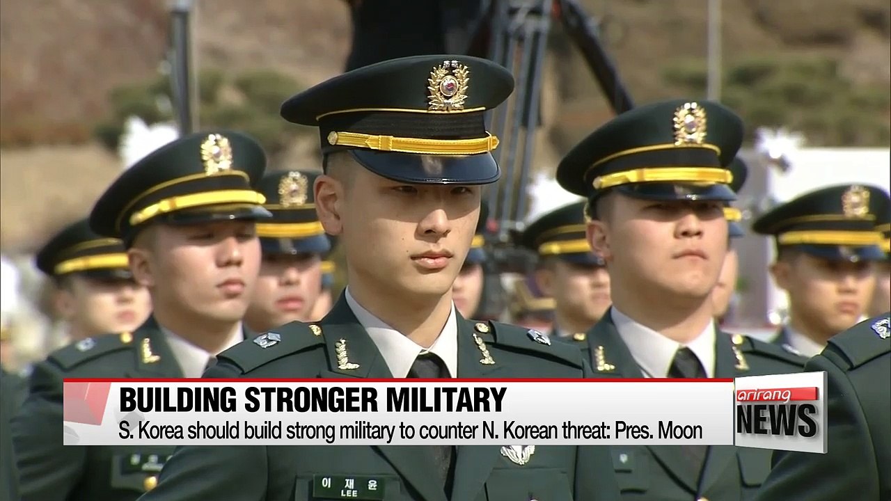 S. Korea should build strong military power to counter N. Korean threat: Pres. Moon