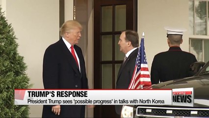 Trump sees 'possible progress' in talks with North Korea