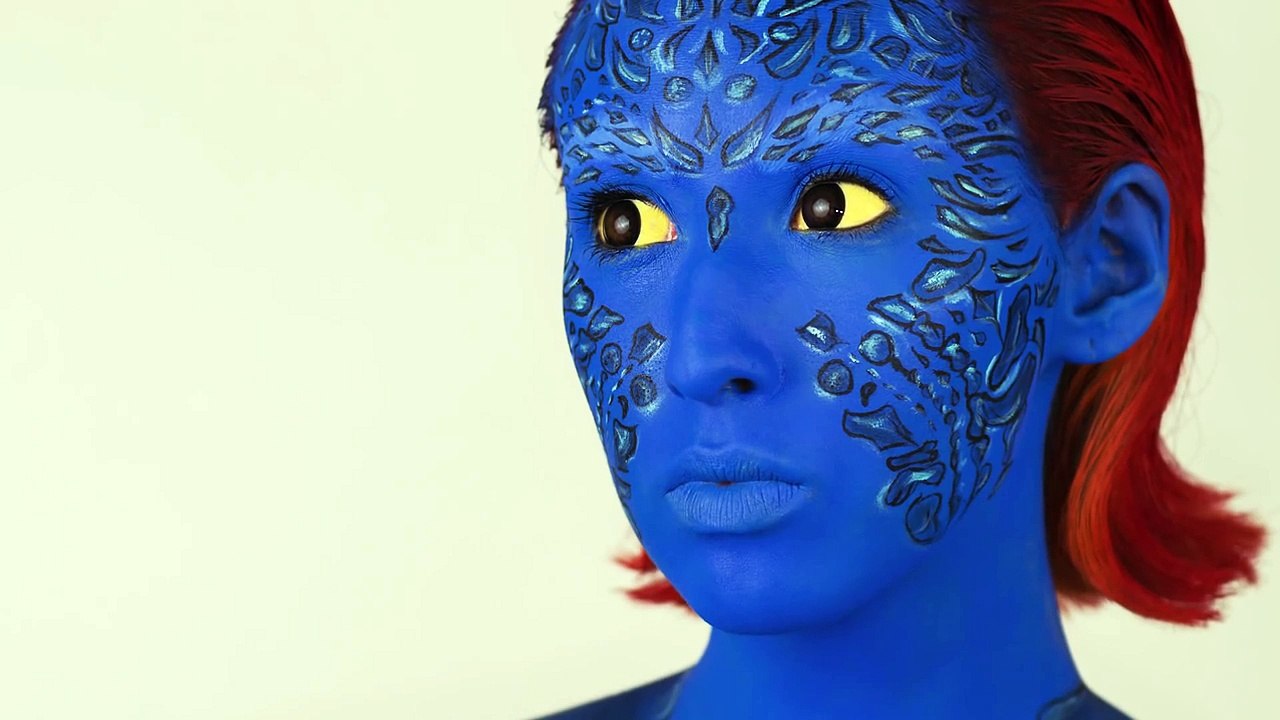 X-Men Mystique Makeup | HALLOWEEN new