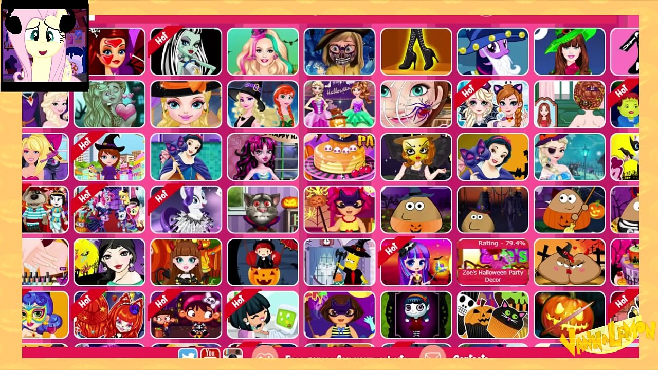 Fluttershy plays Weird Pony + Halloween Games