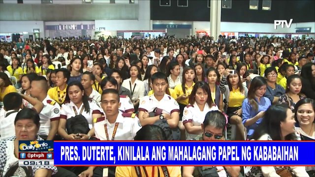Pres. Duterte, kinilala ang mahalagang papel ng kababaihan
