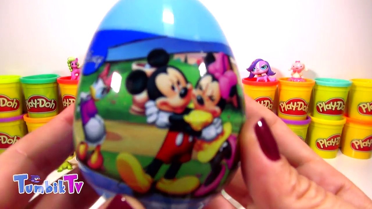 Oyun Hamuru ile Dev LPS Minişler Sürpriz Yumurta - LPS Miniş, Disney ve Karlar Ülkesi Oyuncakları