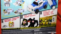 Transformers Robots in Disguise Strongarm Police Car to Robot Sideswipe, Drift Lots of Toys