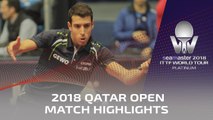 2018 Qatar Open Highlights I Wang Chuqin vs Alvaro Robles (Group)