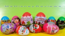 new Kinder Surprise egg Angry birds Spiderman Disney princess Mario bros Mcqueen Hello Kitty TMNT