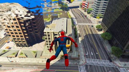 Extreme Jumper Hulk and Spiderman from HighTower! Funny videos for kids